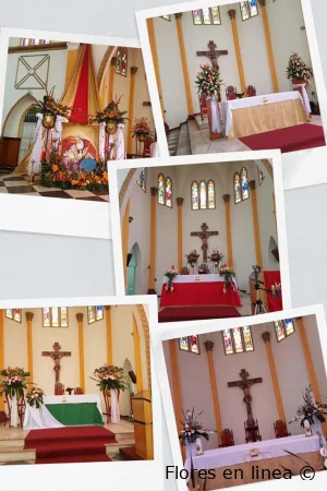Algunos de nuestros arreglos de altares para iglesia