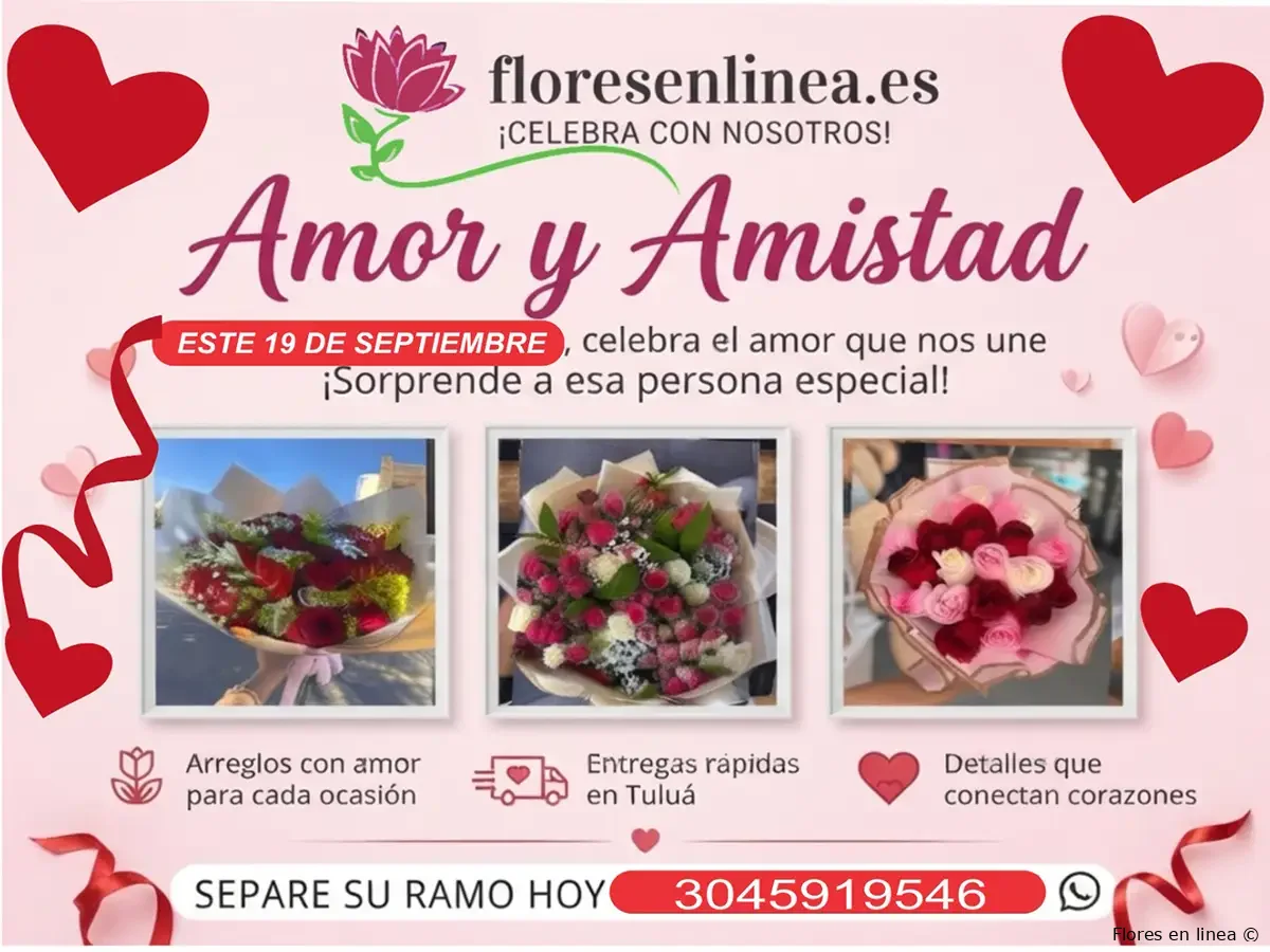 Deslumbra en el Día de Amor y Amistad con un ramo de flores